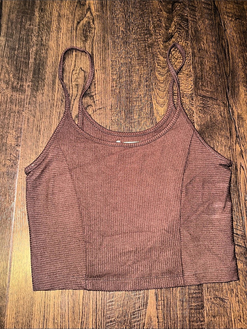 Urban Outfitters Ribbed Strappy Crop Tank